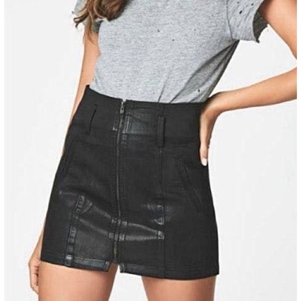 LF Carmar Black Wax Skirt